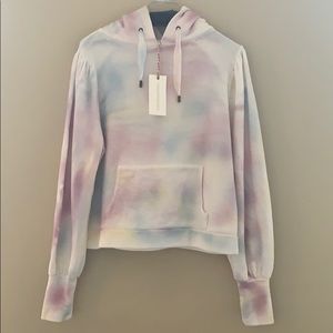 Loveshack Fancy “Linette” drawstring sweatshirt.